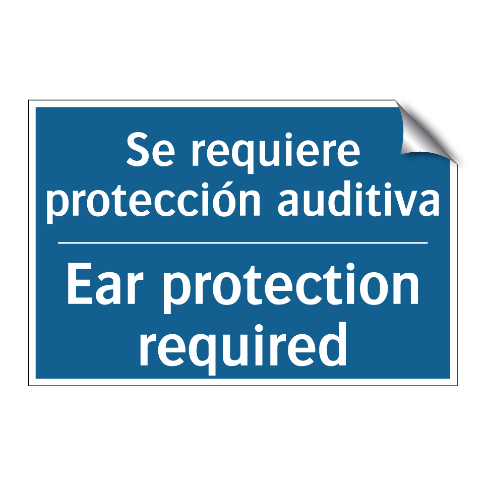 Se requiere protección auditiva /.../ - Ear protection required