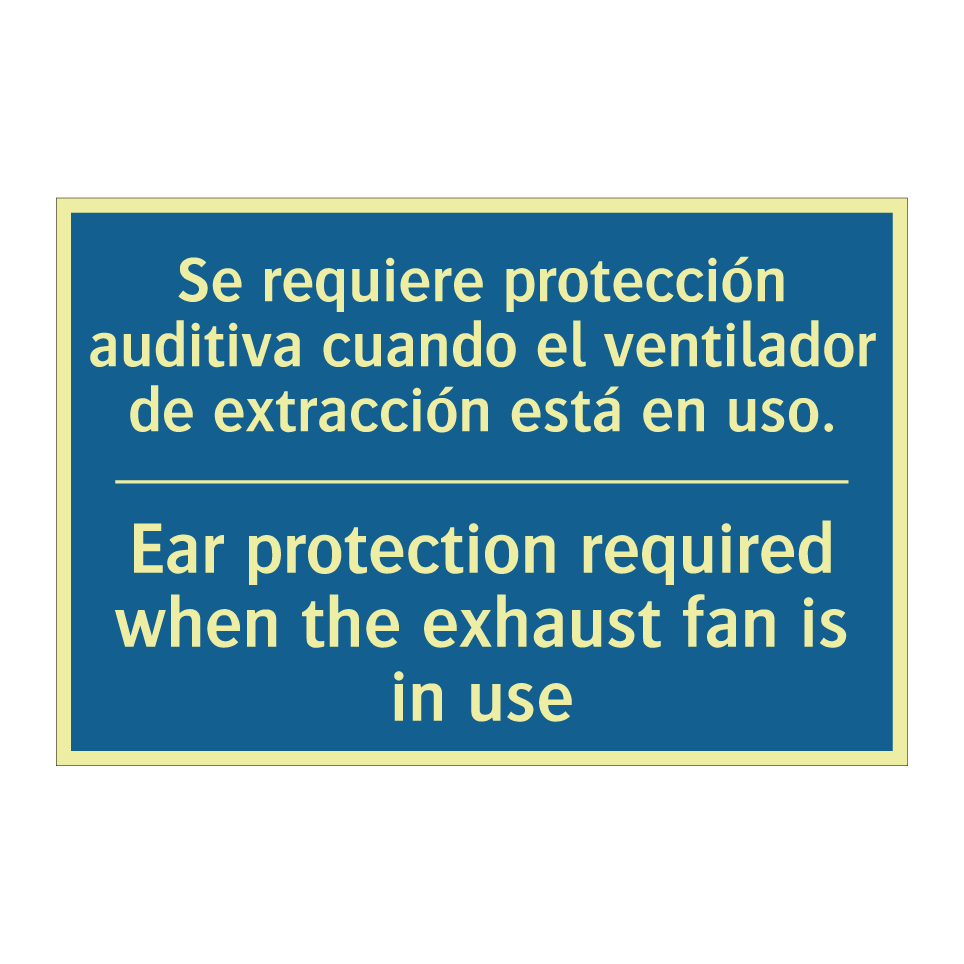 Se requiere protección auditiva /.../ - Ear protection required when the /.../