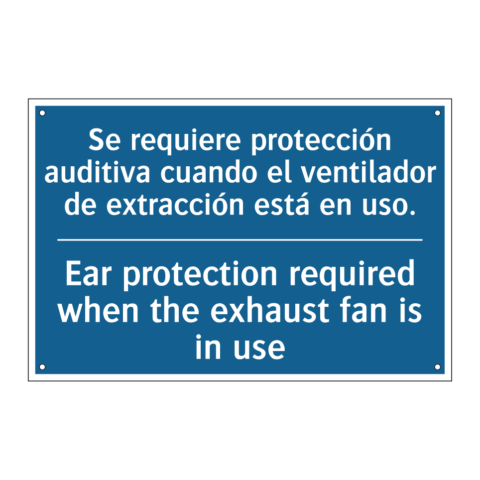 Se requiere protección auditiva /.../ - Ear protection required when the /.../