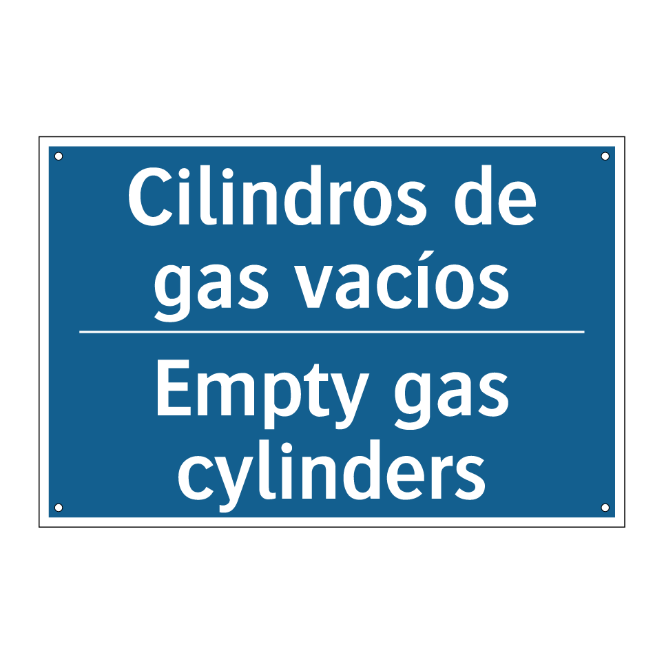 Cilindros de gas vacíos - Empty gas cylinders