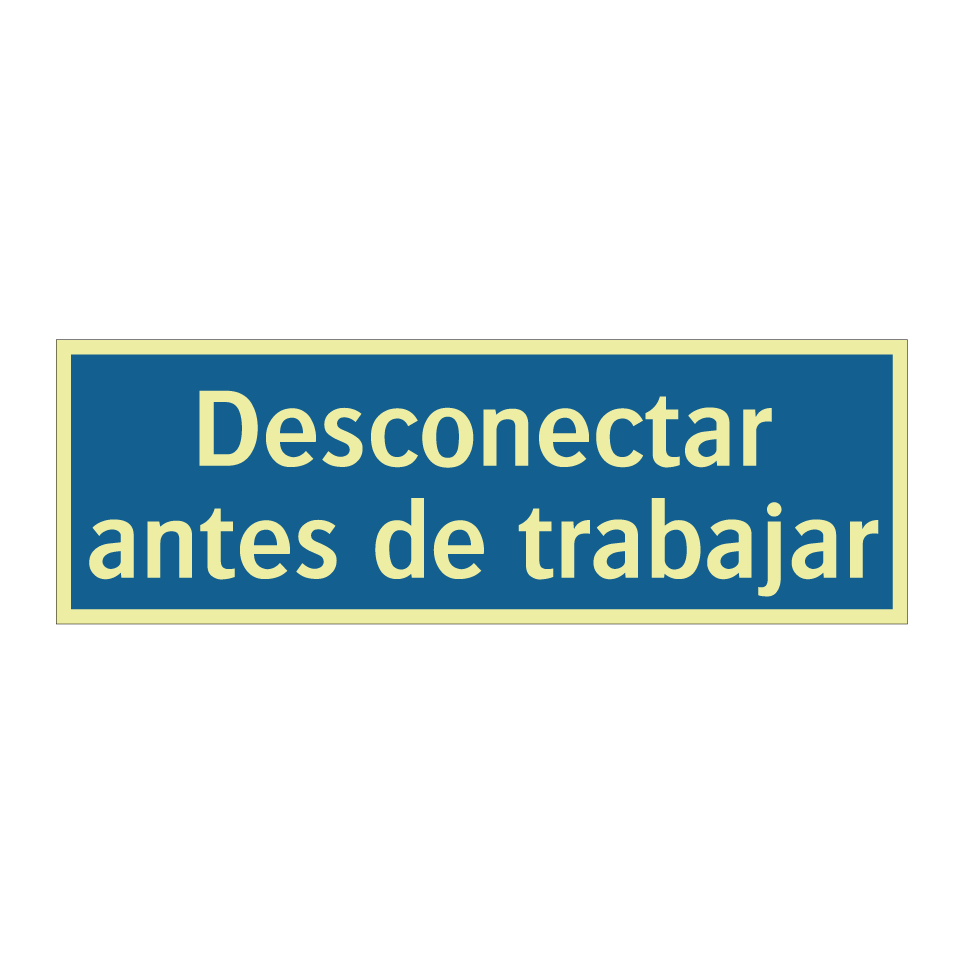 Desconectar antes de trabajar