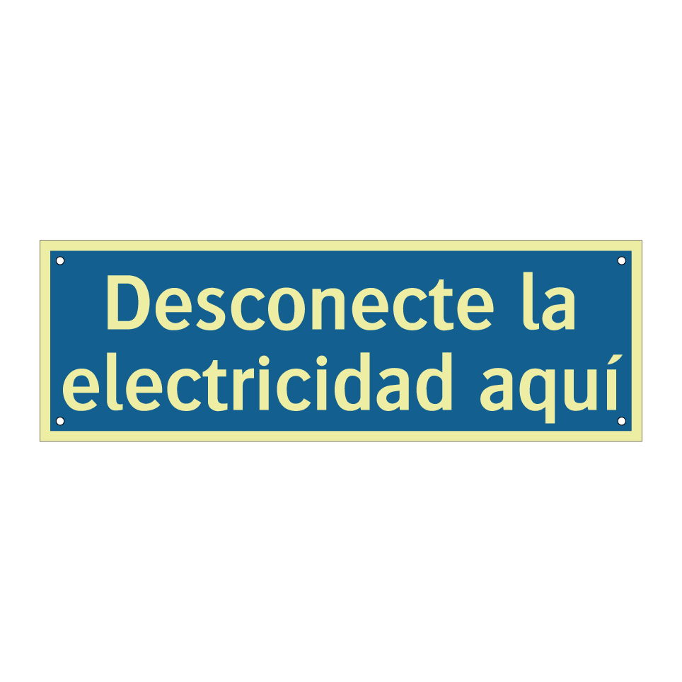 Desconecte la electricidad aquí