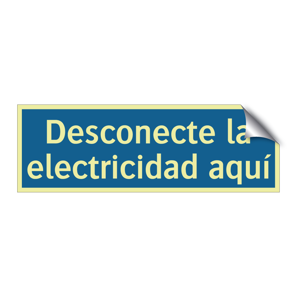 Desconecte la electricidad aquí