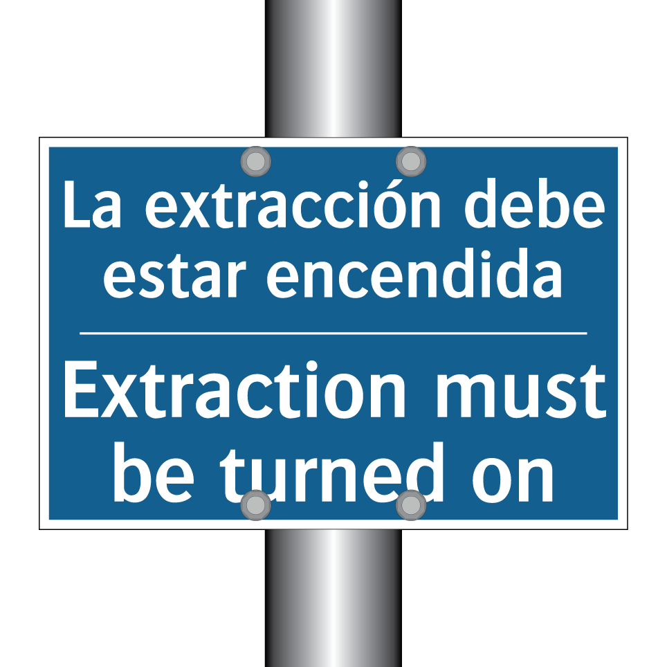 La extracción debe estar encendida /.../ - Extraction must be turned on