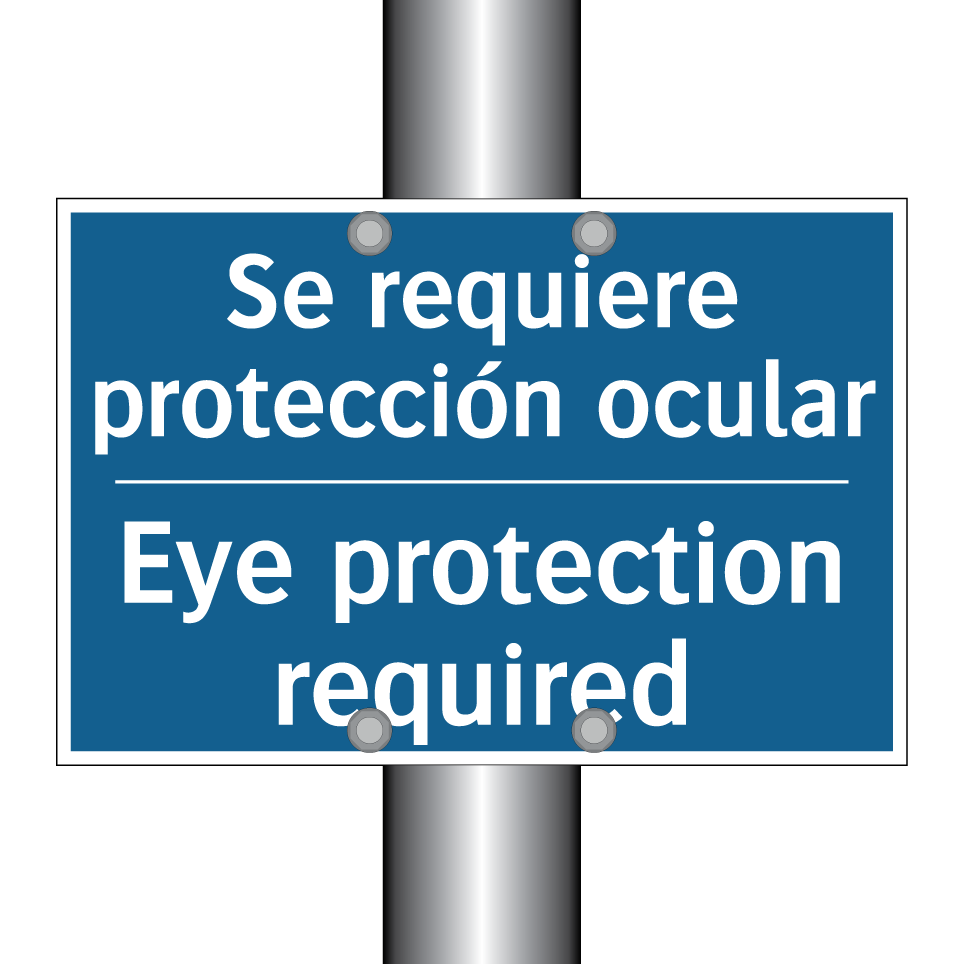 Se requiere protección ocular - Eye protection required