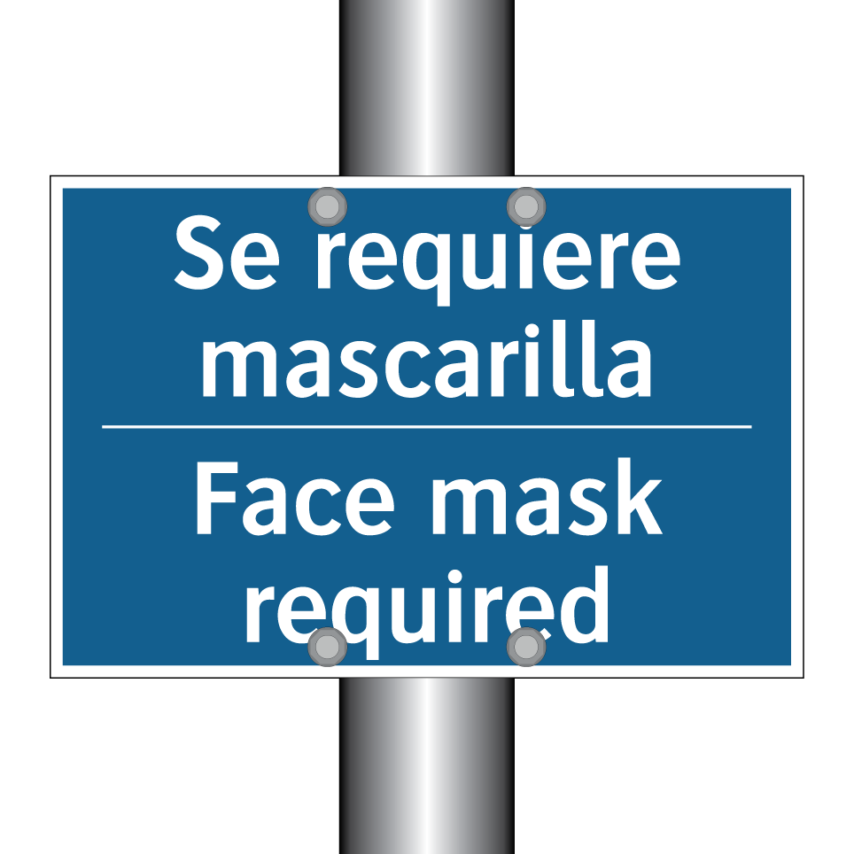 Se requiere mascarilla - Face mask required