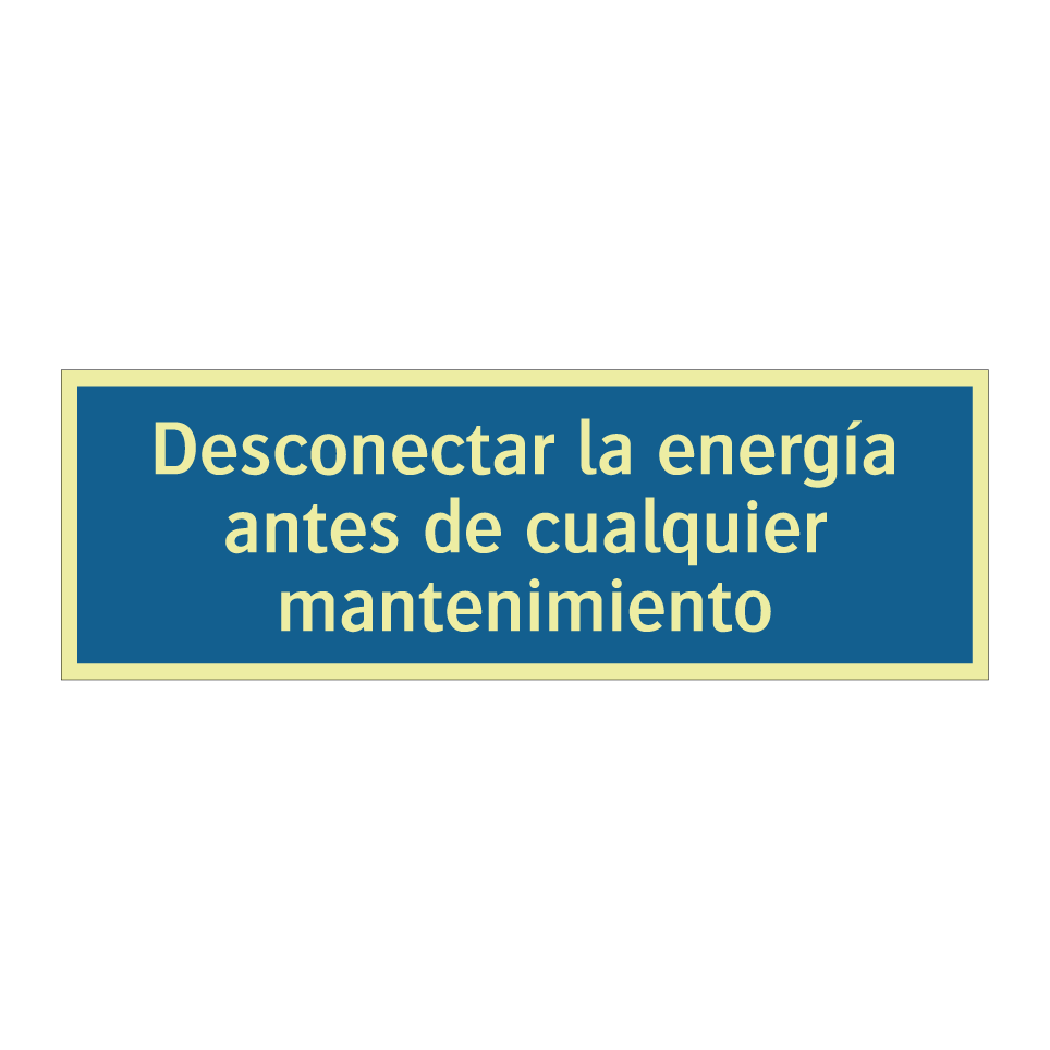 Desconectar la energía antes de cualquier mantenimiento