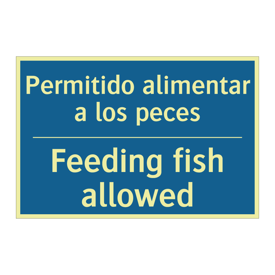 Permitido alimentar a los peces /.../ - Feeding fish allowed