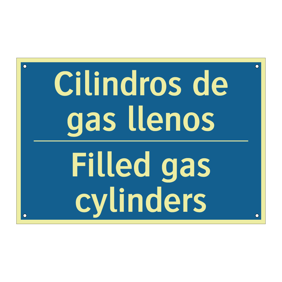 Cilindros de gas llenos - Filled gas cylinders
