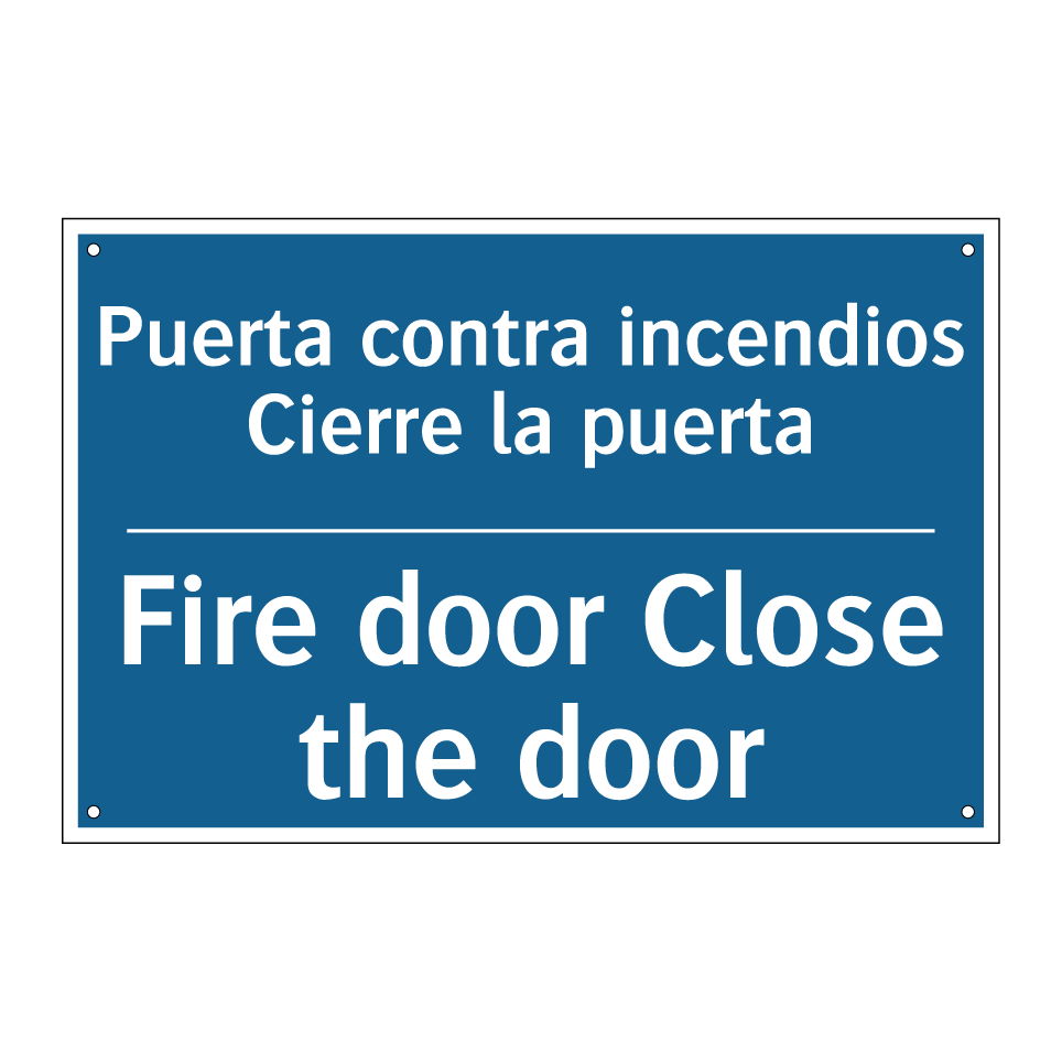 Puerta contra incendios Cierre /.../ - Fire door Close the door