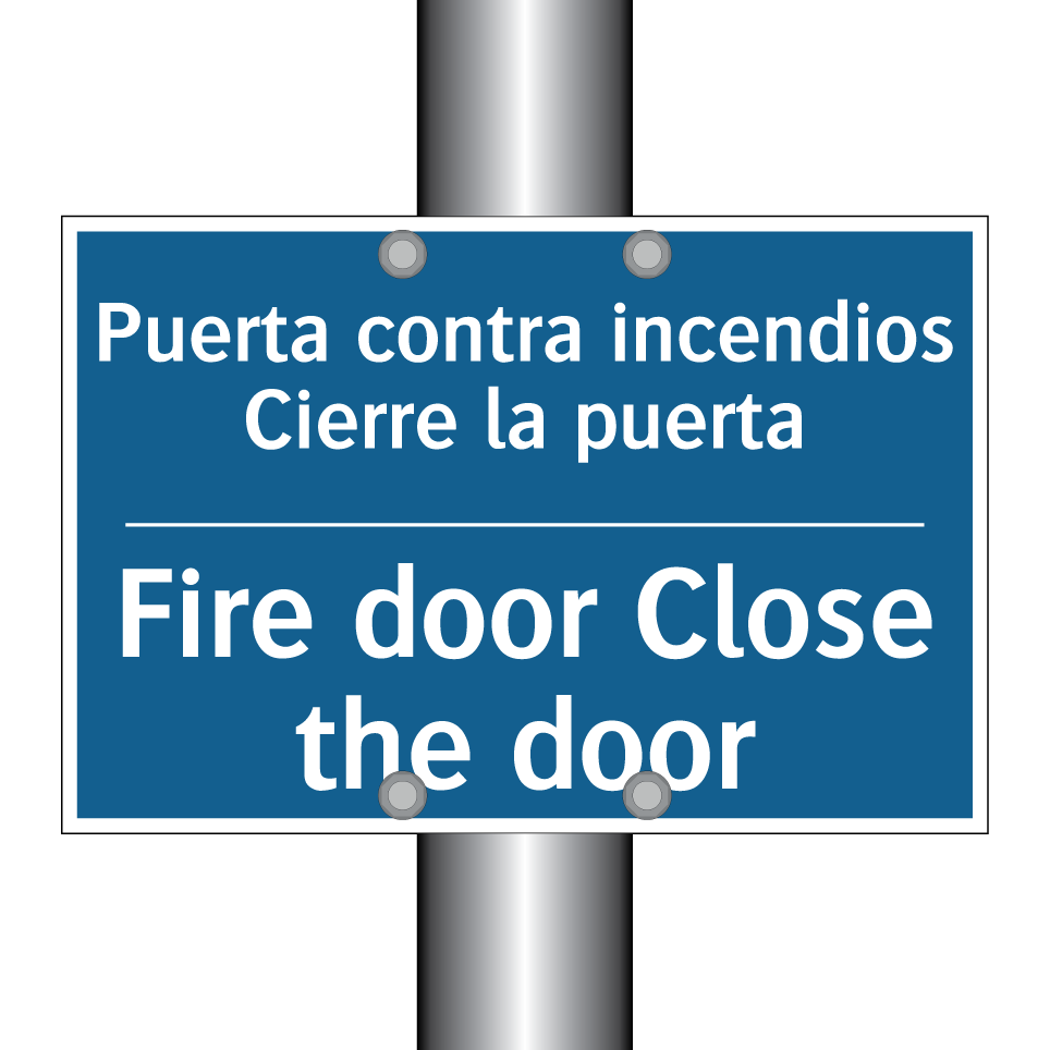 Puerta contra incendios Cierre /.../ - Fire door Close the door