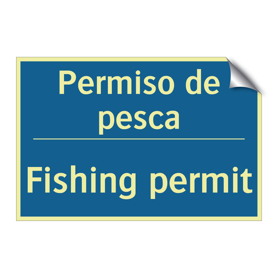 Permiso de pesca - Fishing permit