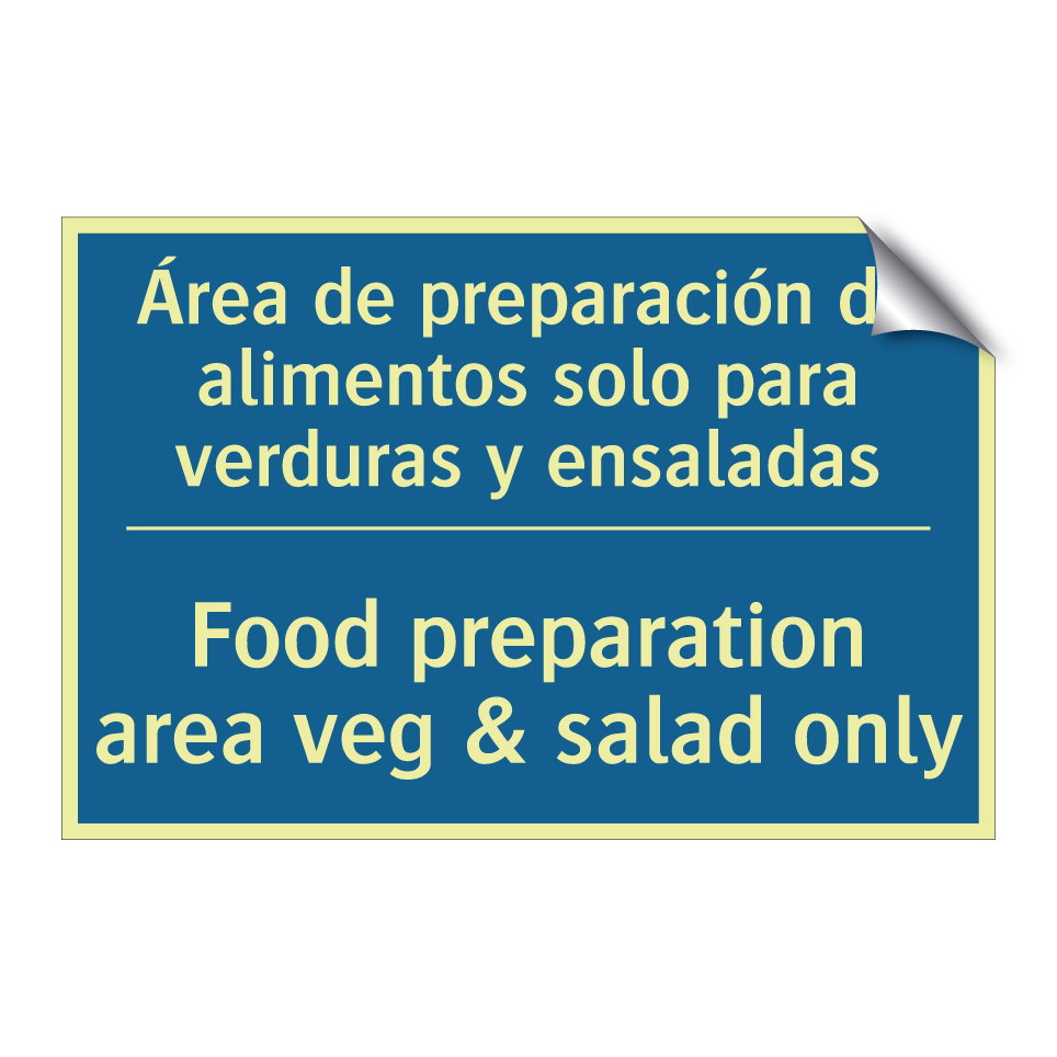 Área de preparación de alimentos /.../ - Food preparation area veg & salad /.../