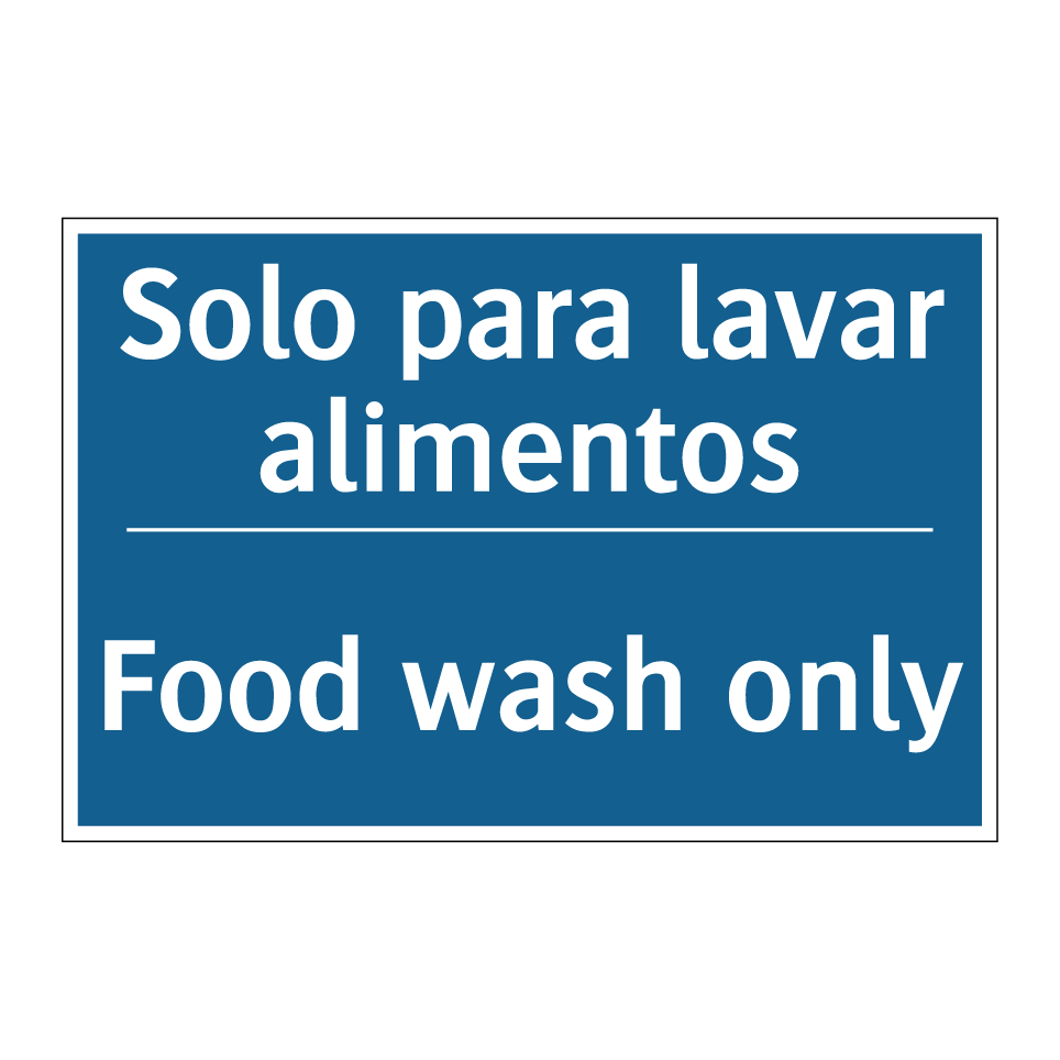 Solo para lavar alimentos - Food wash only