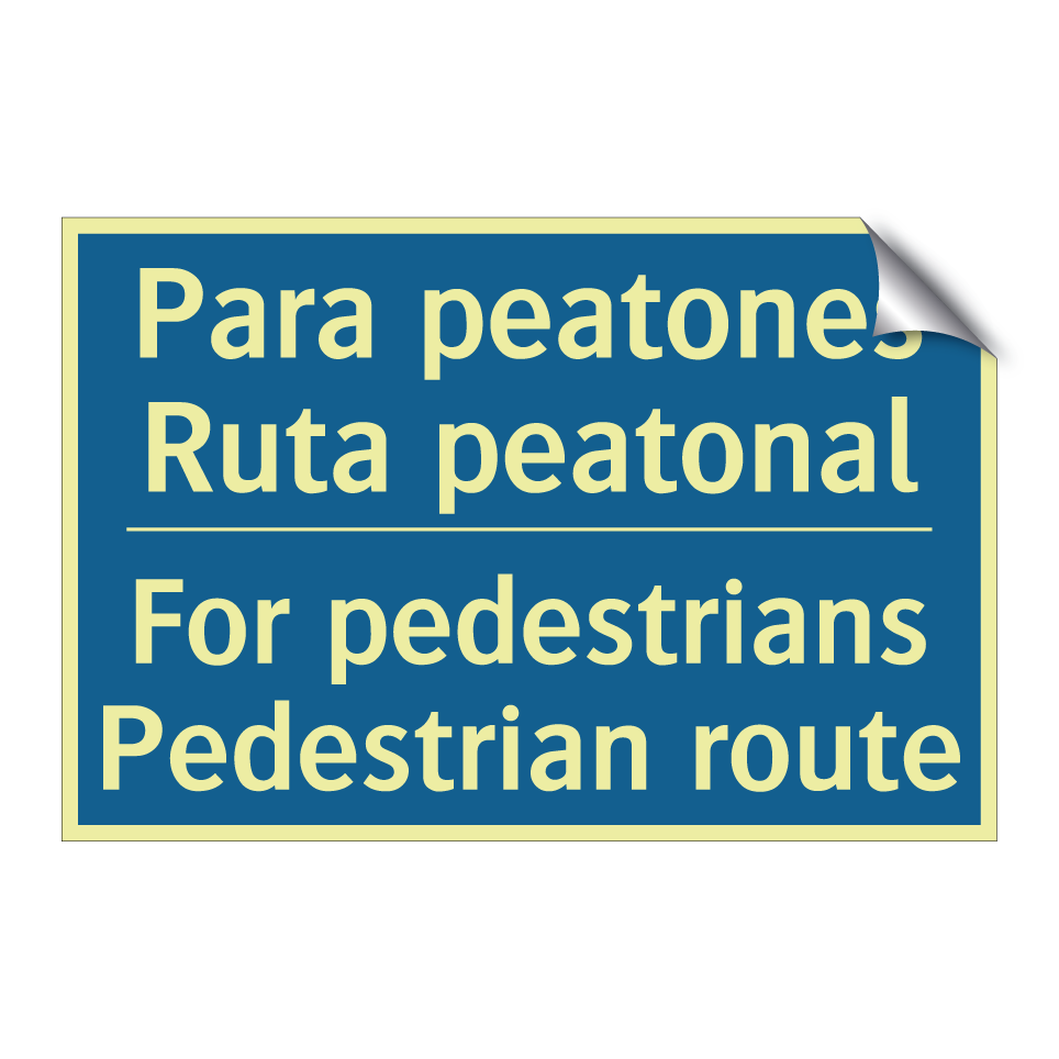 Para peatones Ruta peatonal - For pedestrians Pedestrian route /.../