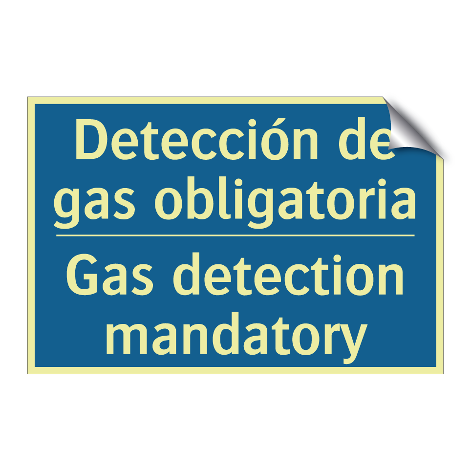 Detección de gas obligatoria - Gas detection mandatory
