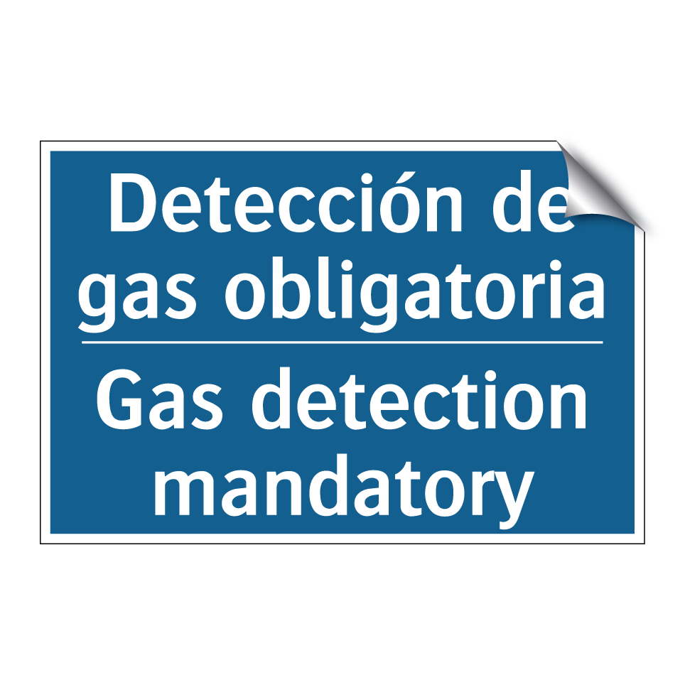 Detección de gas obligatoria - Gas detection mandatory