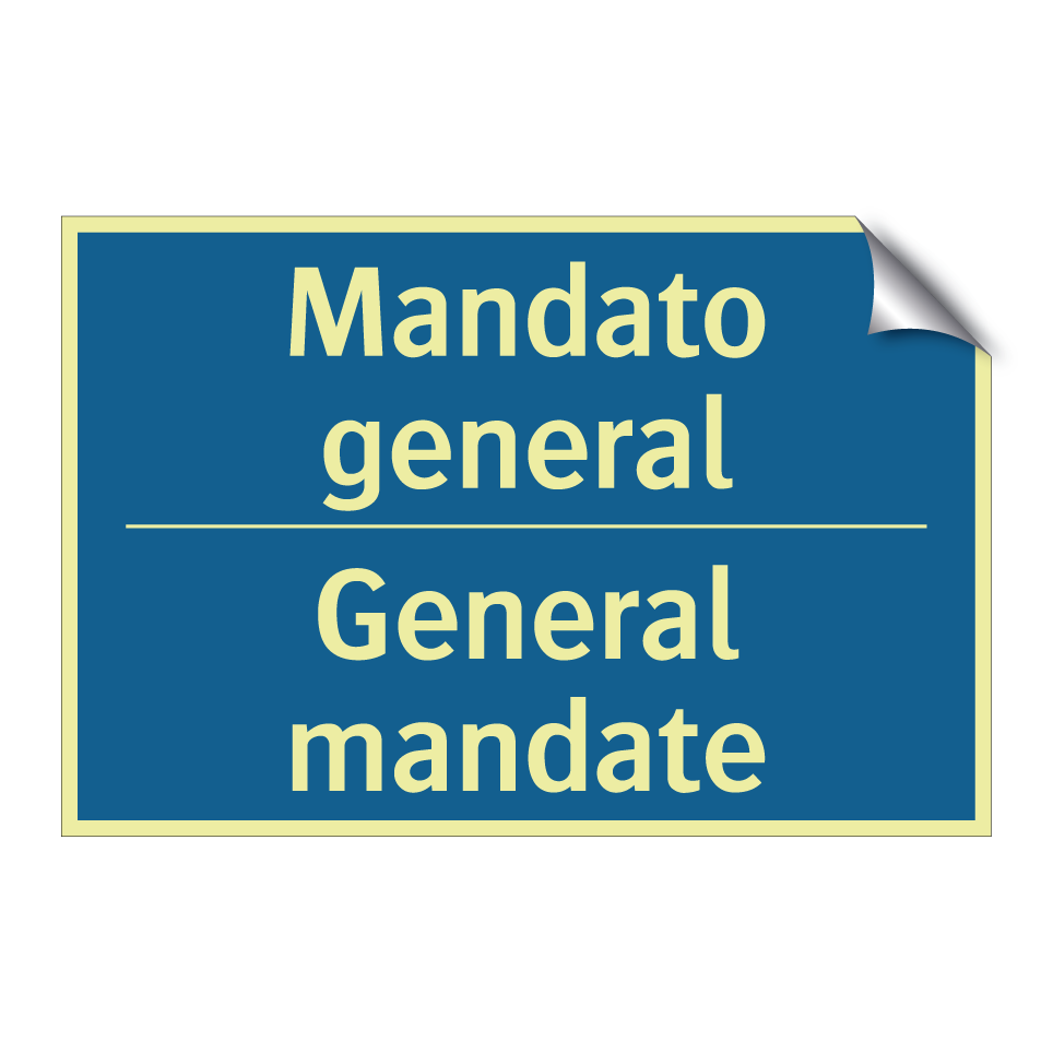 Mandato general - General mandate