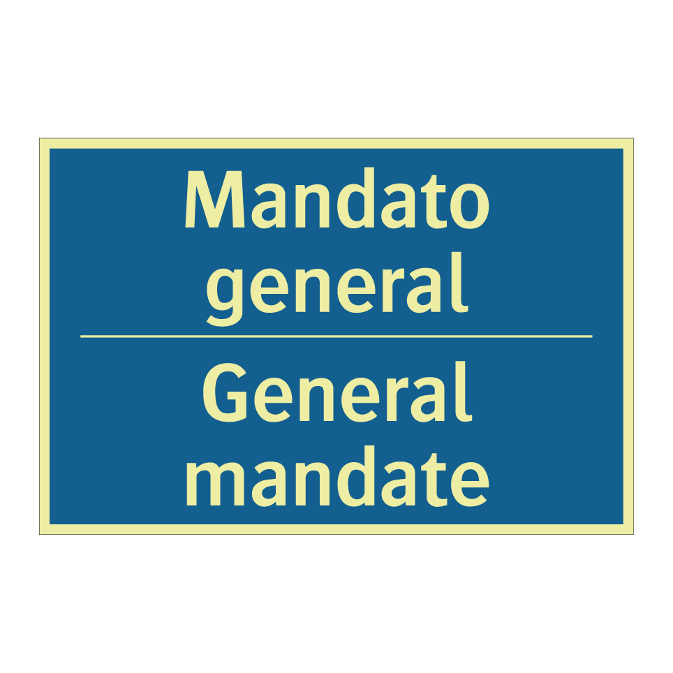 Mandato general - General mandate