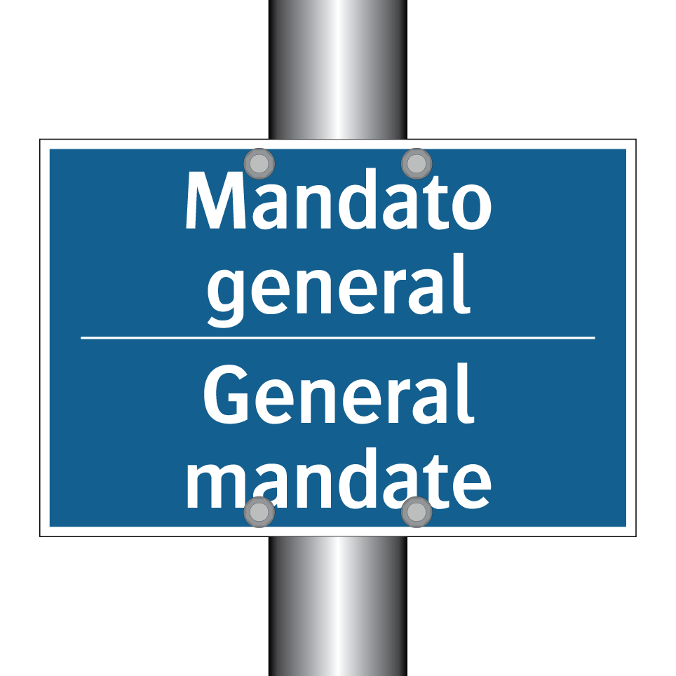 Mandato general - General mandate