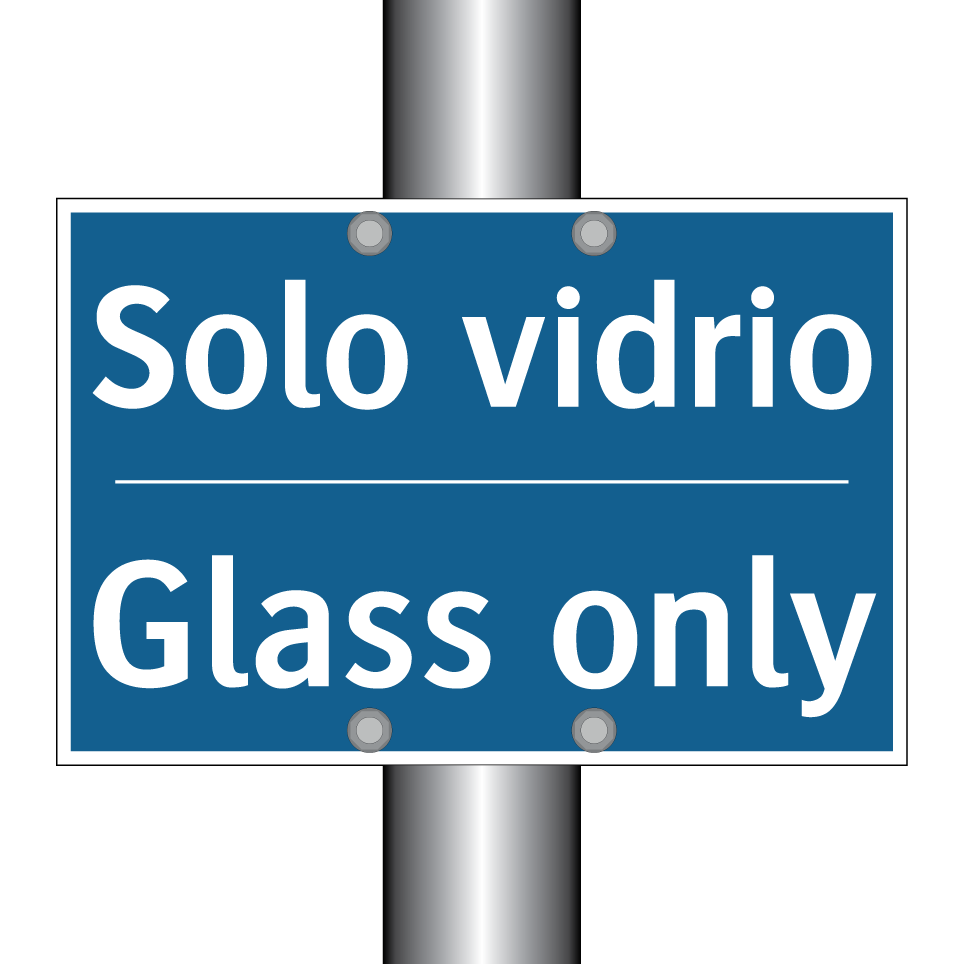 Solo vidrio - Glass only