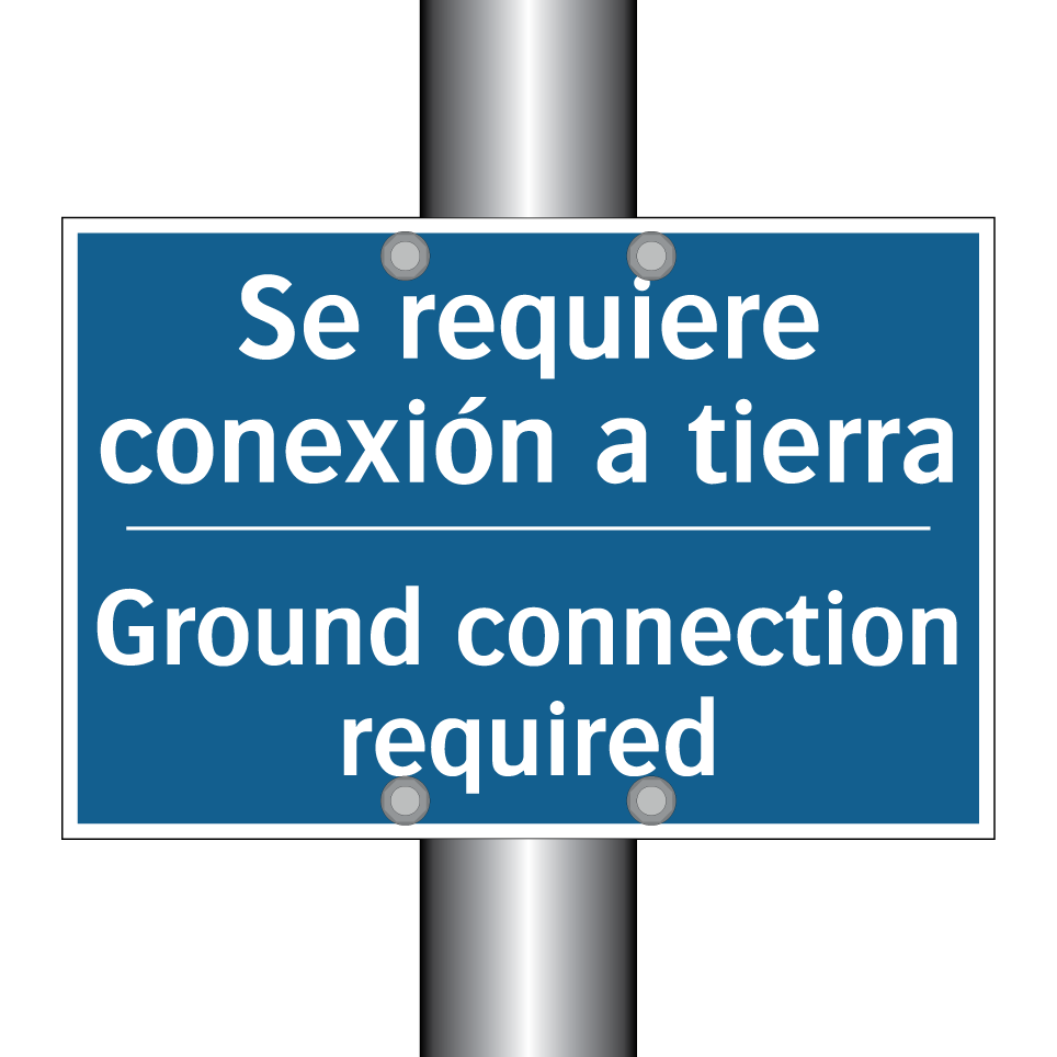 Se requiere conexión a tierra - Ground connection required