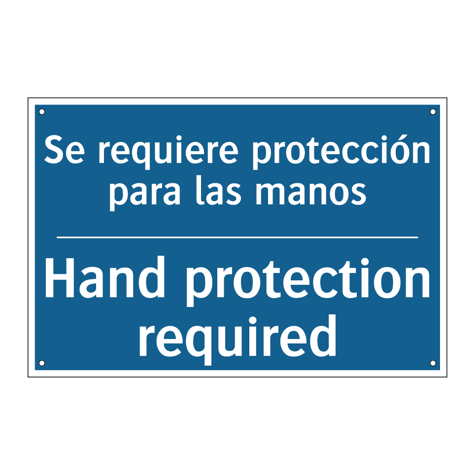 Se requiere protección para las /.../ - Hand protection required