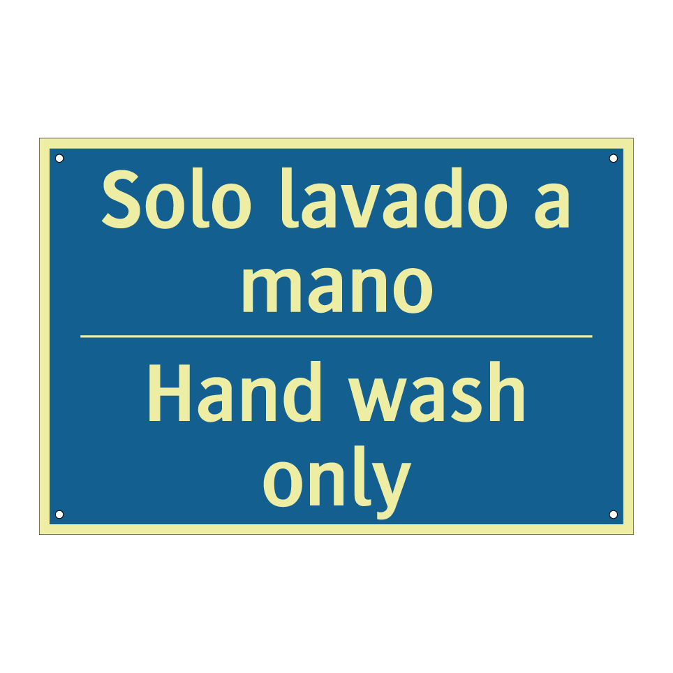 Solo lavado a mano - Hand wash only
