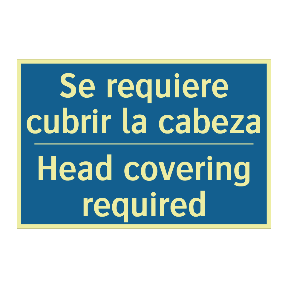 Se requiere cubrir la cabeza - Head covering required