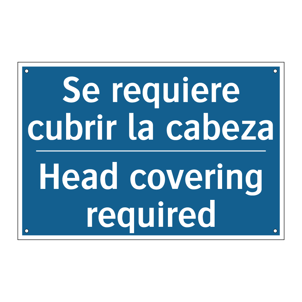 Se requiere cubrir la cabeza - Head covering required