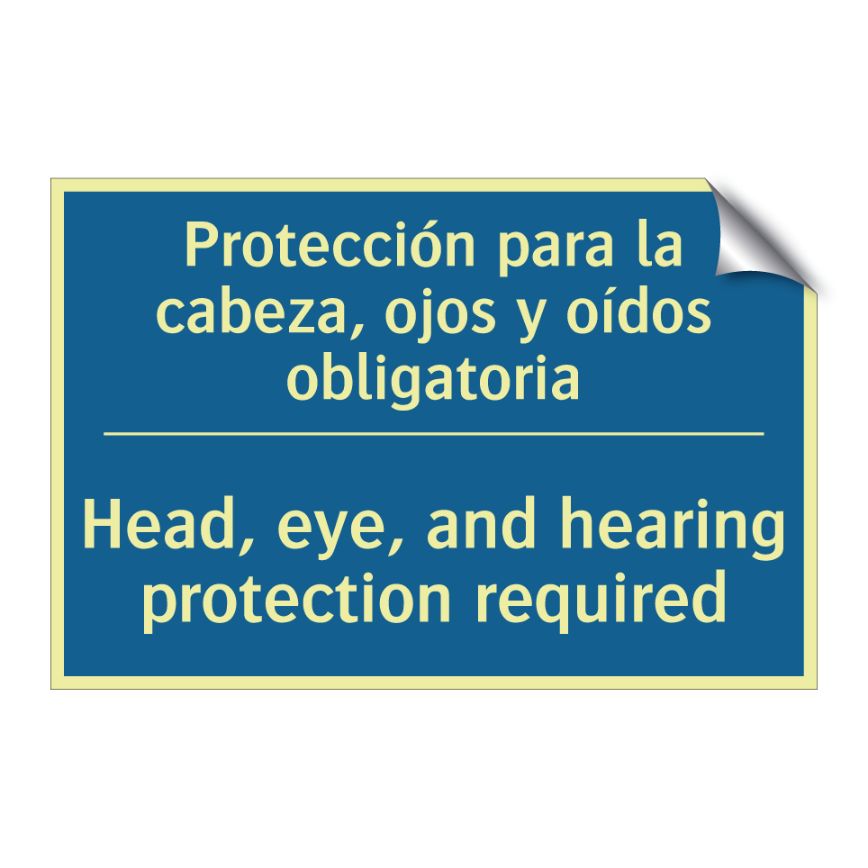 Protección para la cabeza, ojos /.../ - Head, eye, and hearing protection /.../