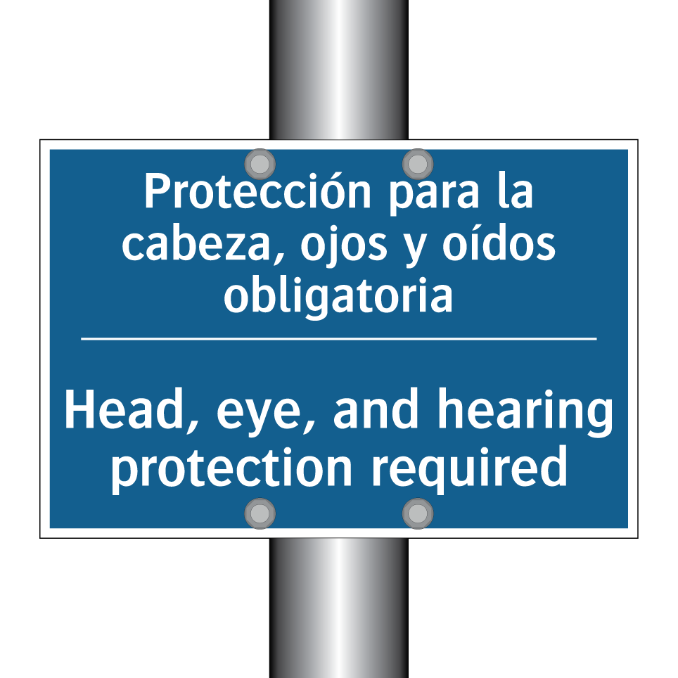 Protección para la cabeza, ojos /.../ - Head, eye, and hearing protection /.../