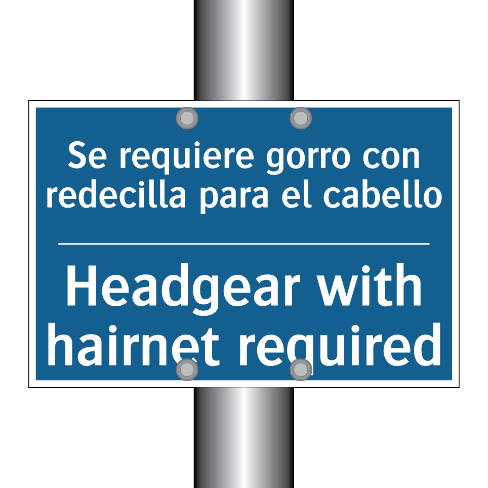 Se requiere gorro con redecilla /.../ - Headgear with hairnet required
