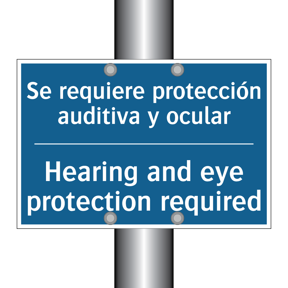 Se requiere protección auditiva /.../ - Hearing and eye protection required /.../