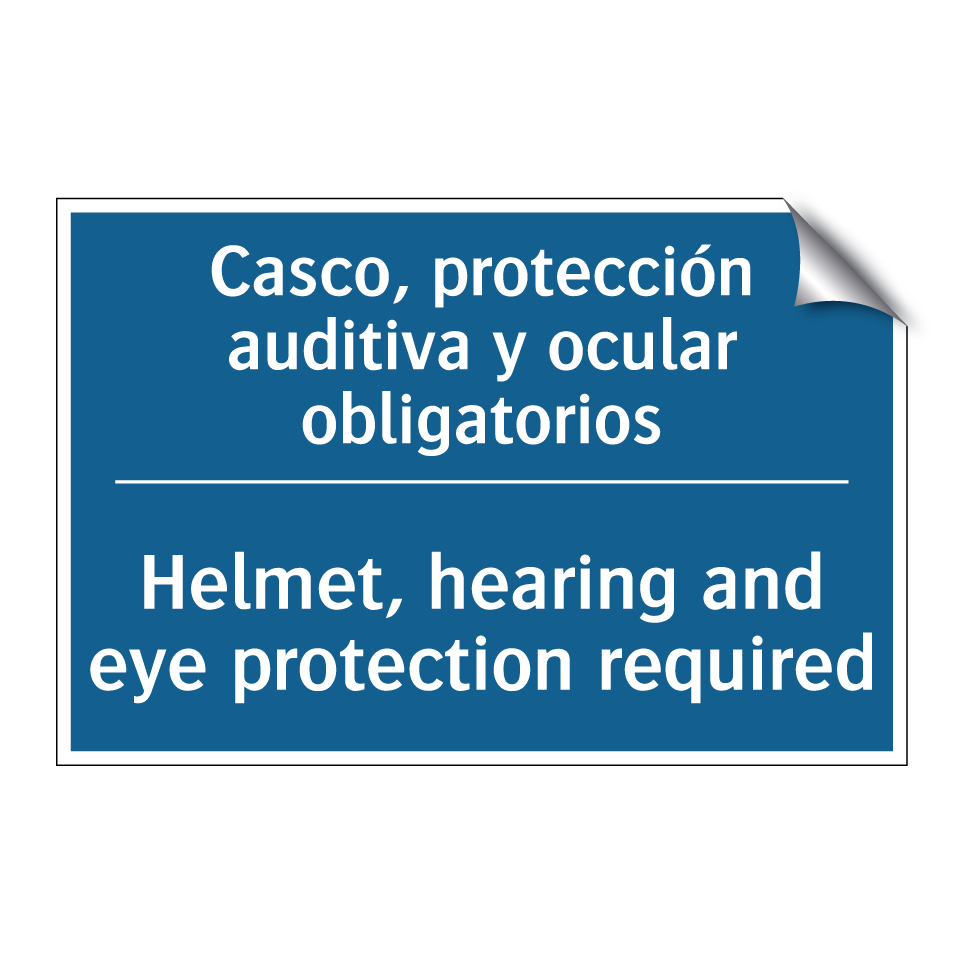 Casco, protección auditiva y ocular /.../ - Helmet, hearing and eye protection /.../