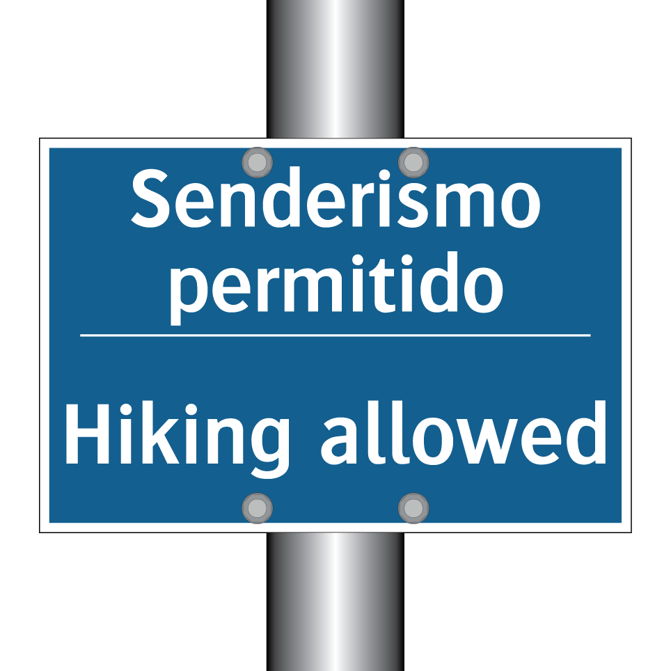 Senderismo permitido - Hiking allowed