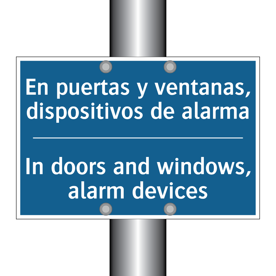 En puertas y ventanas, dispositivos /.../ - In doors and windows, alarm devices /.../