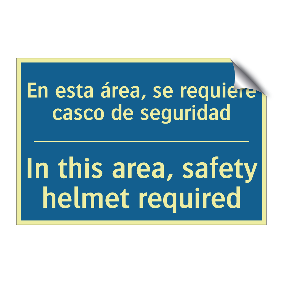 En esta área, se requiere casco /.../ - In this area, safety helmet required /.../