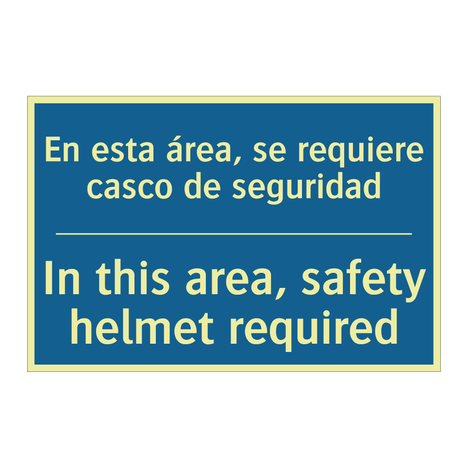 En esta área, se requiere casco /.../ - In this area, safety helmet required /.../