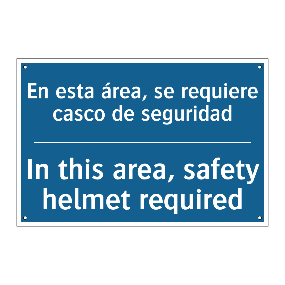 En esta área, se requiere casco /.../ - In this area, safety helmet required /.../