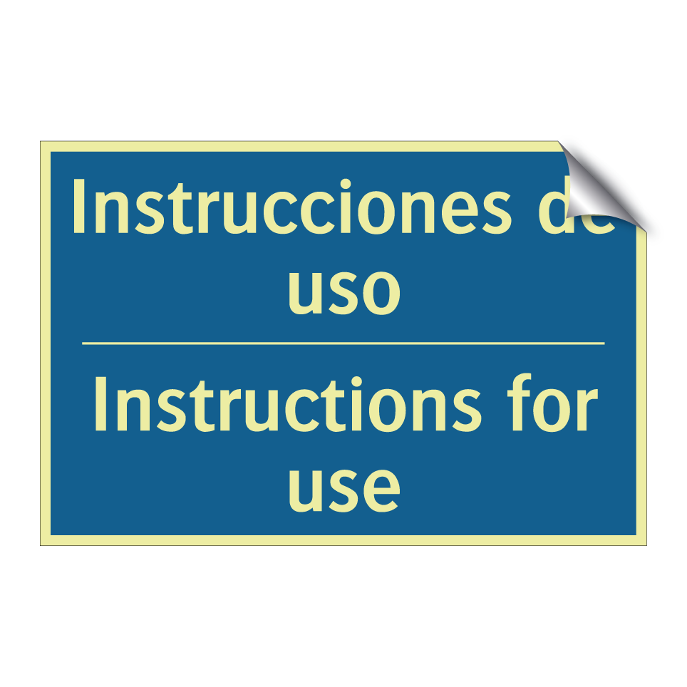 Instrucciones de uso - Instructions for use