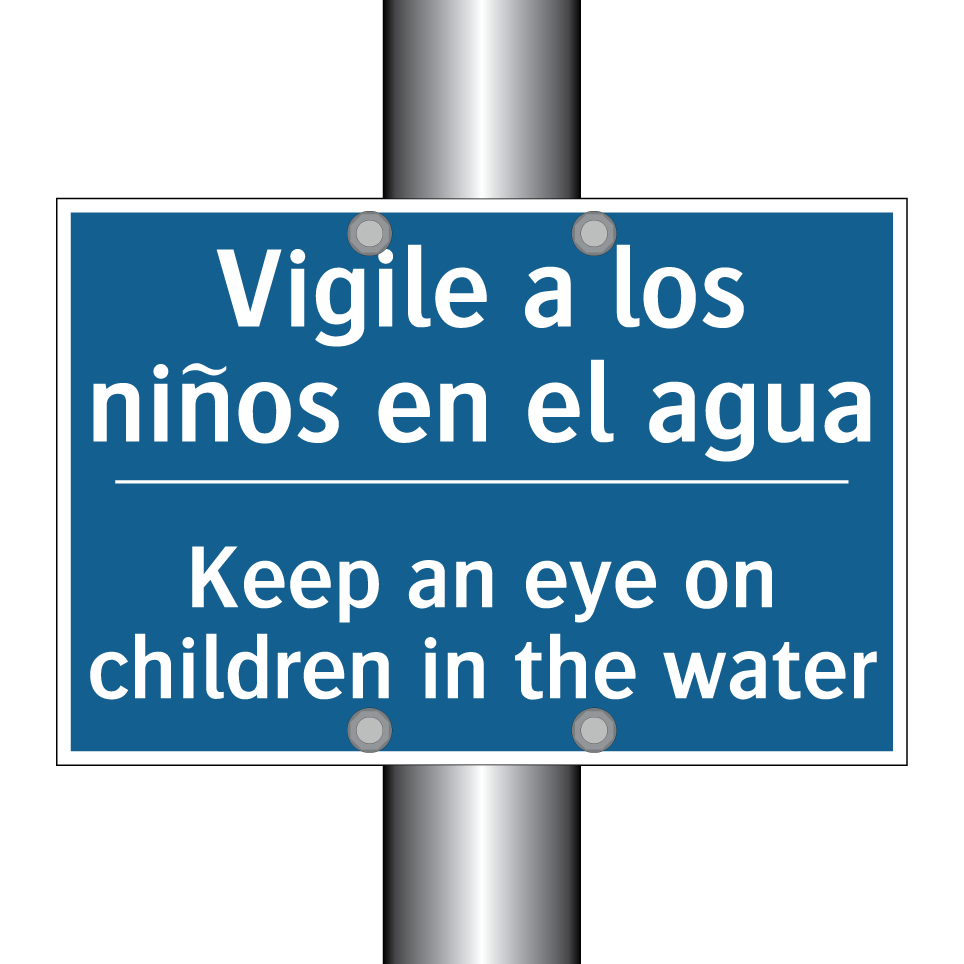 Vigile a los niños en el agua - Keep an eye on children in the /.../
