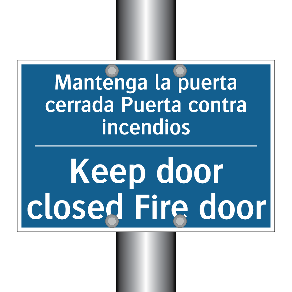 Mantenga la puerta cerrada Puerta /.../ - Keep door closed Fire door