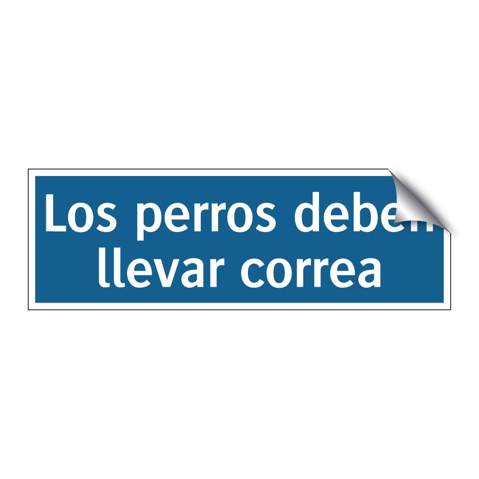 Los perros deben llevar correa