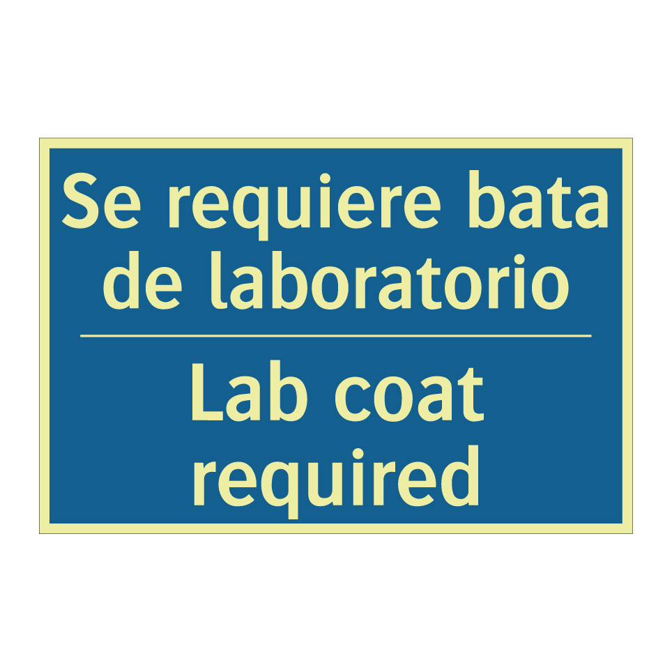 Se requiere bata de laboratorio /.../ - Lab coat required