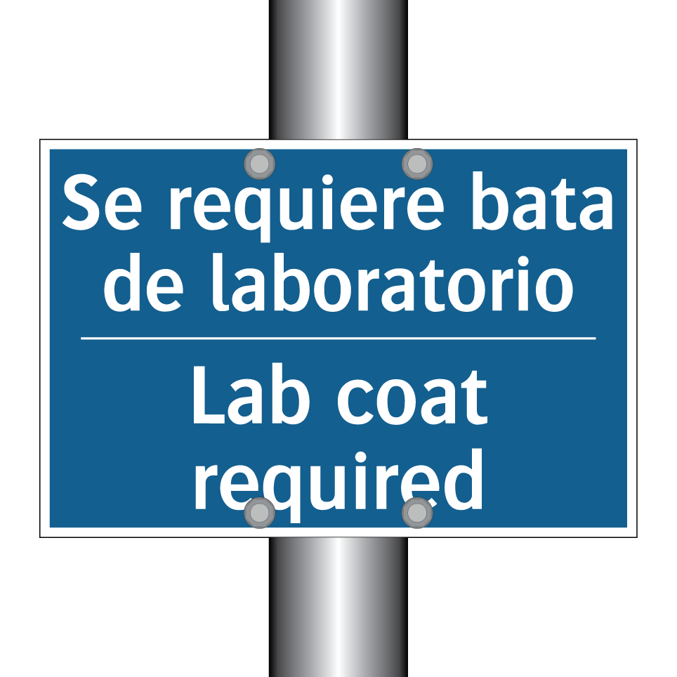 Se requiere bata de laboratorio /.../ - Lab coat required
