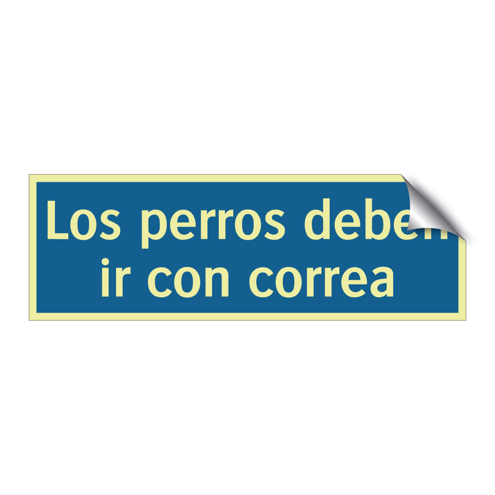 Los perros deben ir con correa