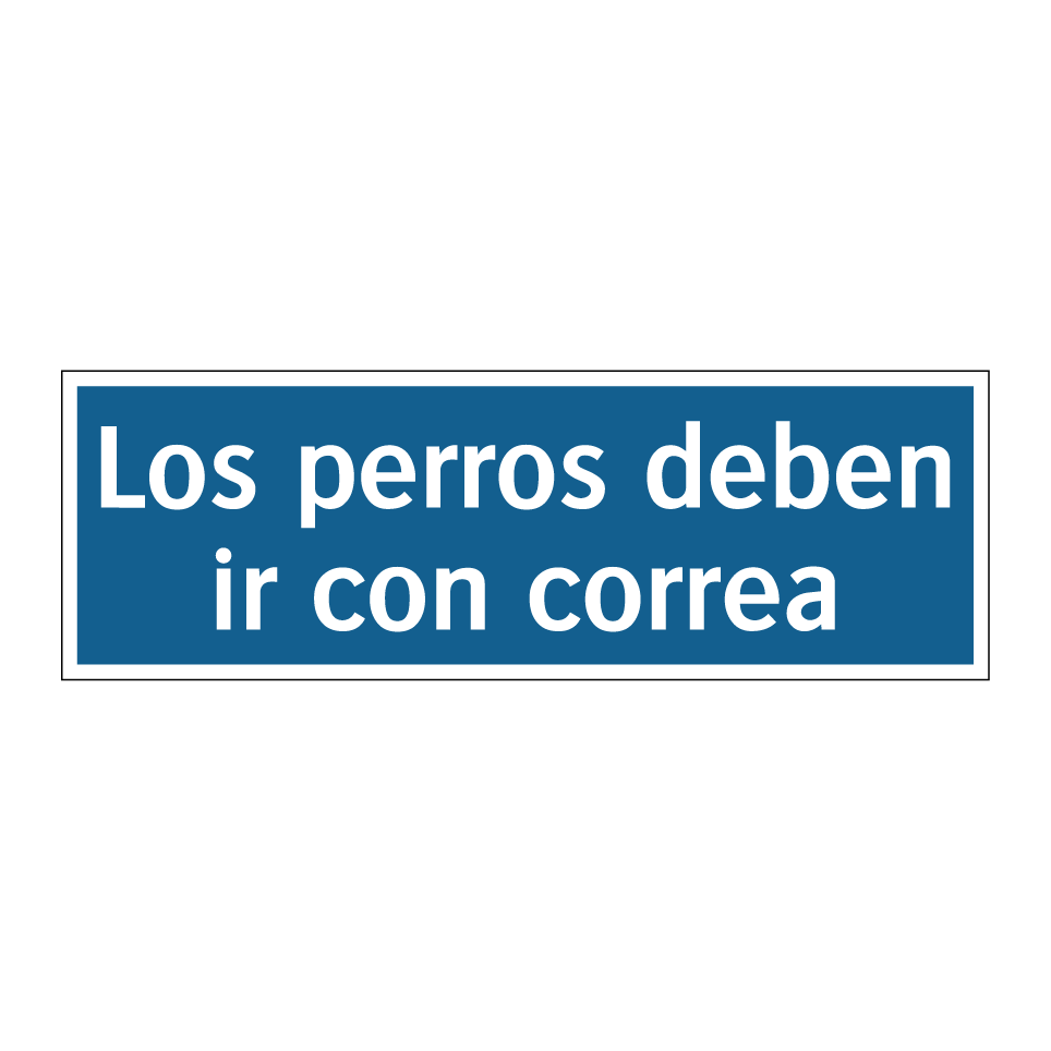 Los perros deben ir con correa