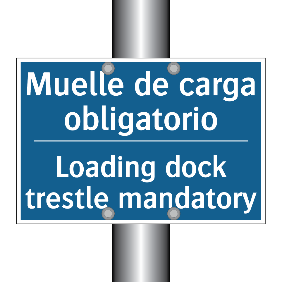 Muelle de carga obligatorio - Loading dock trestle mandatory