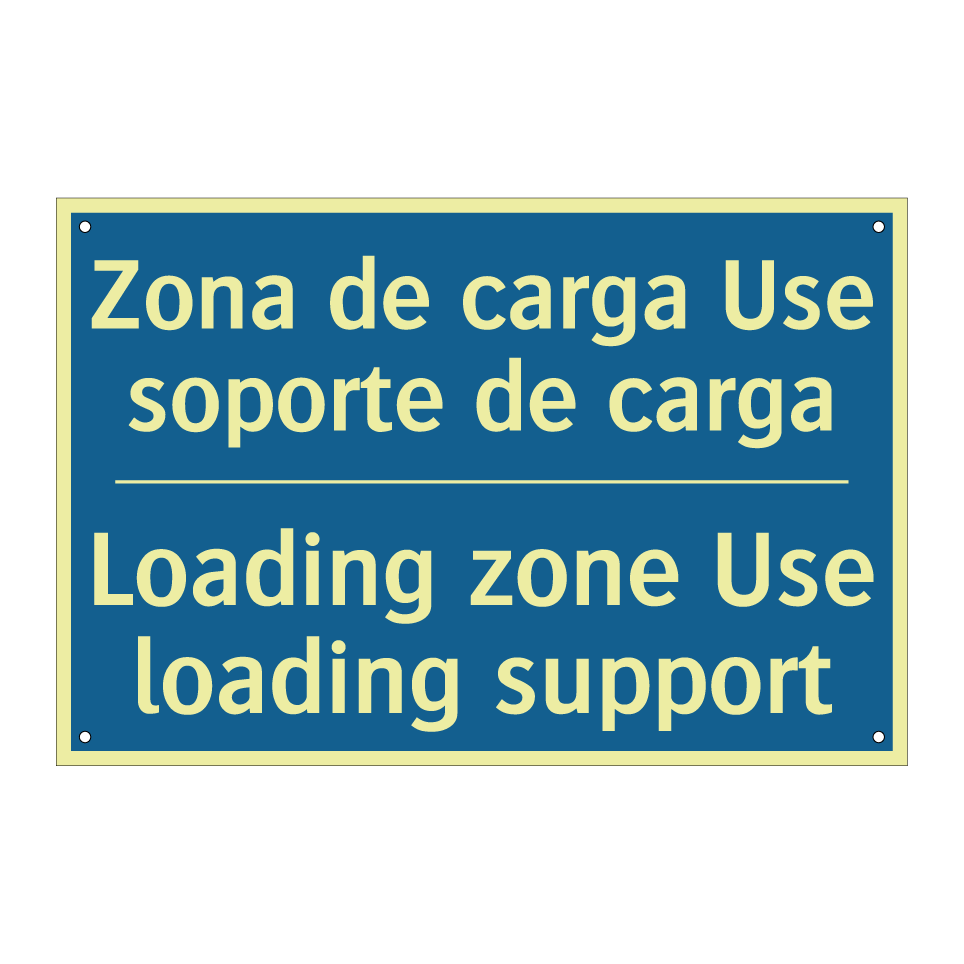 Zona de carga Use soporte de carga /.../ - Loading zone Use loading support /.../